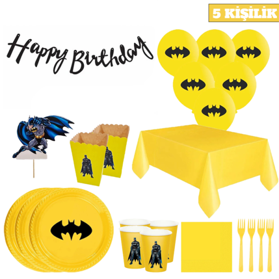 Batman Doğum Günü Seti 5’li