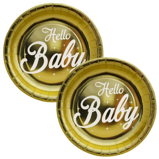 Baby Shower Partisi  Gold Tabak Premium