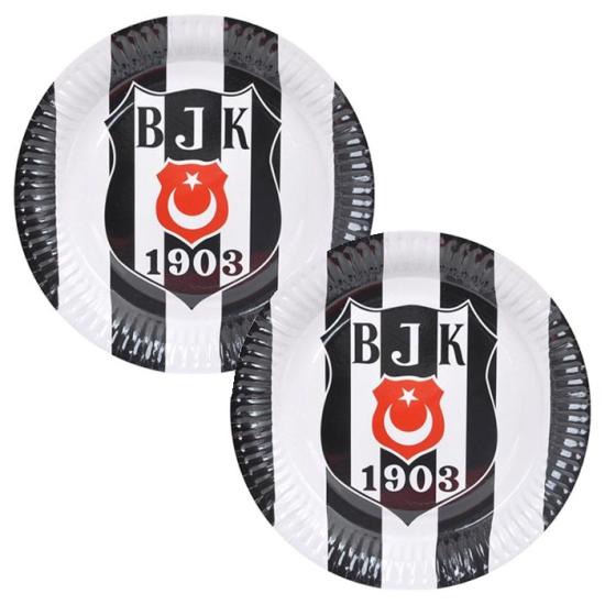 Beşiktaş Parti Konseptli Lisanslı Karton Tabak