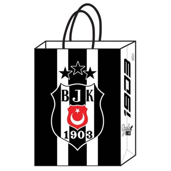 Beşiktaş Doğum Günü Temalı Karton Hediye Çantası