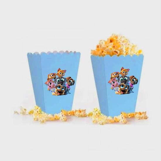 Bingo ve Rolly Konsepti Popcorn Mısır Kutusu 5’li
