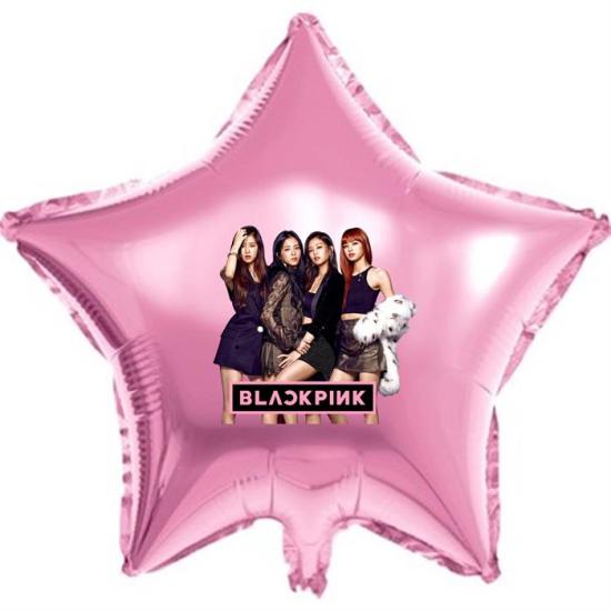 Blackpink Temalı Pembe Yıldız Folyo Balon
