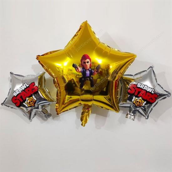Brawl Stars Temalı Stickerlı Folyo Balon Seti