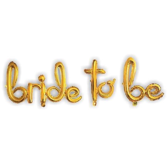 Bride To Be Kaligrafi Gold Folyo Balon