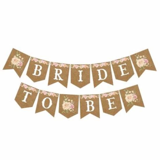 Bride to Be Temalı Kraft Banner 1.90 cm