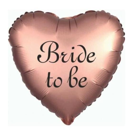 Rose Bride to Be Stickerlı Kalp Folyo Balon 60 cm
