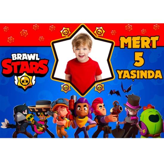 Kişiye Özel Brawl Stars Temalı Doğum Günü Afişi