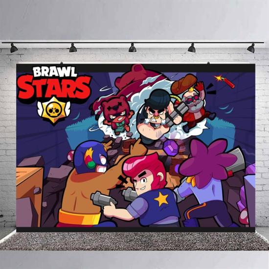 Brawl Stars Temalı Doğum Günü Branda Baner Afişi