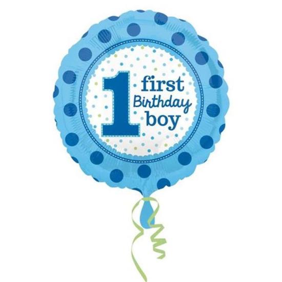 Mavi 1 Yaş Doğum Günü Folyo Balon