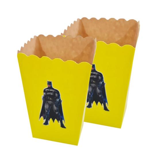 Batman Konseptli Stickerlı Mısır Popcorn Kutusu 5’li