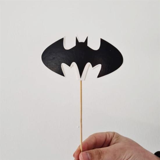 Batman Çubuklu Pasta Maket Süs