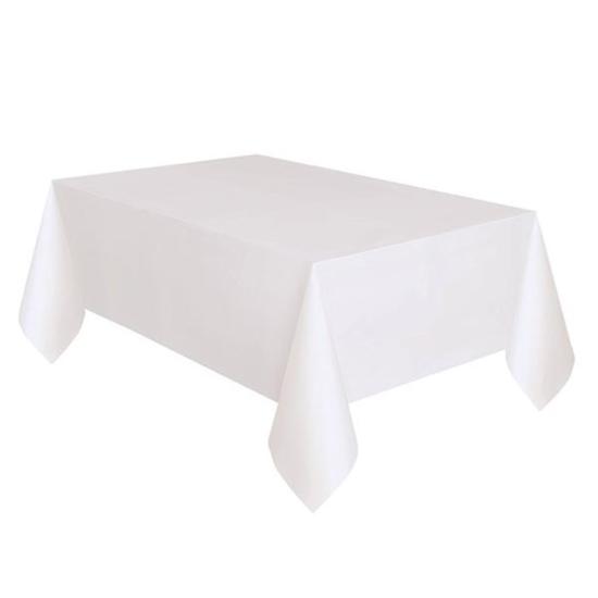 Beyaz Plastik Masa Örtüsü