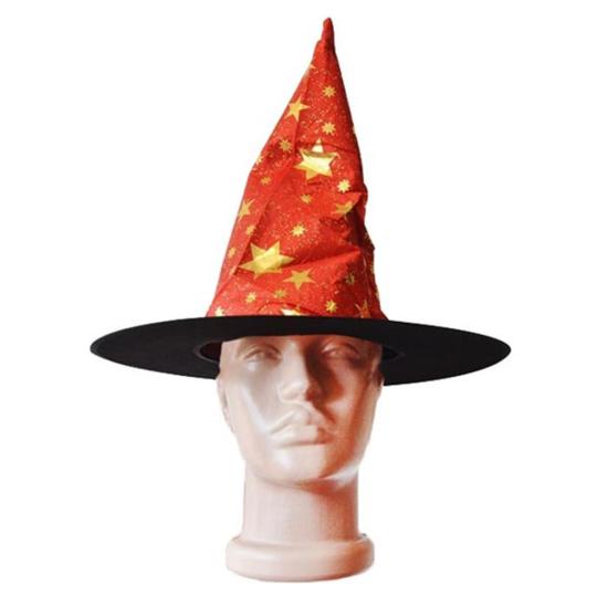 Halloween Kırmızı Cadı Şapkası