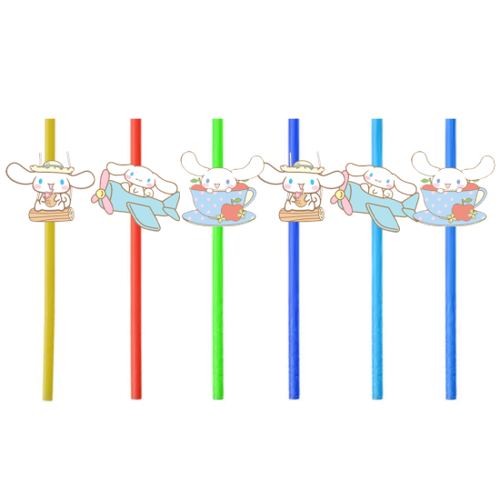 Cinnamoroll Temalı Pipet 6’lı