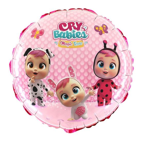 Cry Babies Temalı Yuvarlak Folyo Balon