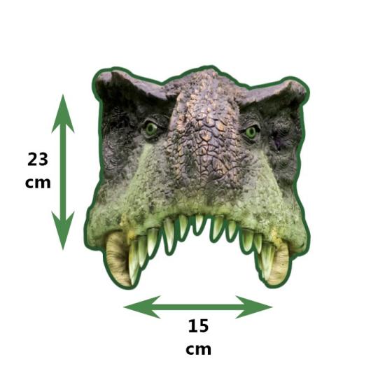 Dinozor Trex Temalı Kağıt Maske 6 Adet