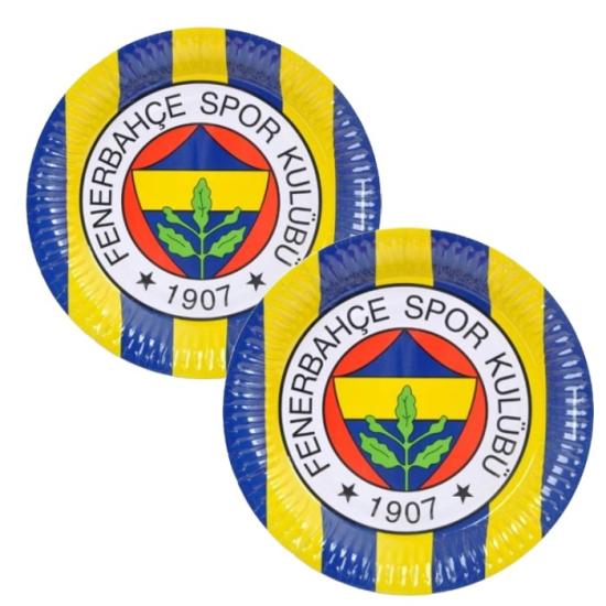 Fenerbahçe Doğum Günü Temalı Lisanslı Karton Tabak 8 Adet