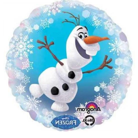 Frozen Olaf Konsepti Yuvarlak Folyo Balon