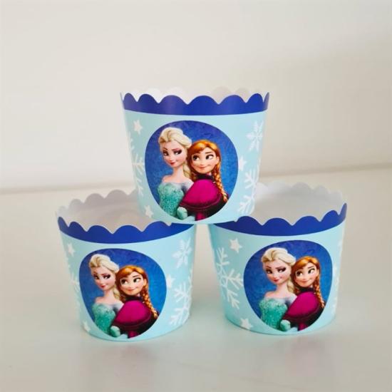 Frozen Temalı Cupcake Kapsülü 10 Adet