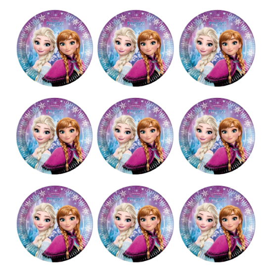 Frozen Elsa Konseptli Sticker 10 Adet - 5 cm