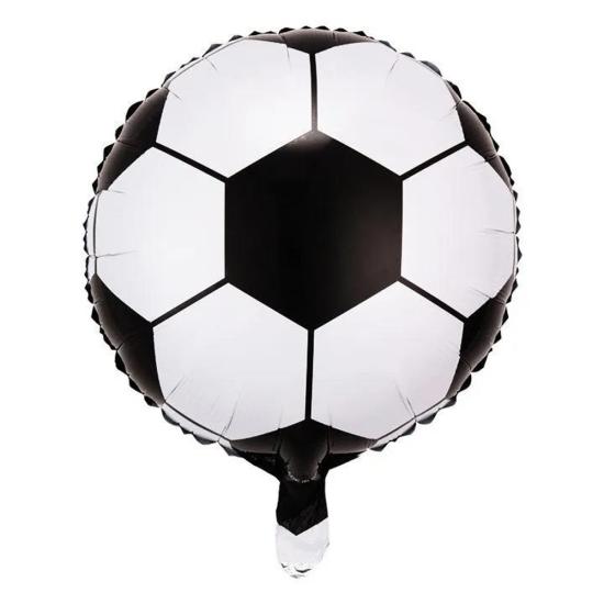 Siyah Beyaz Futbol Topu Şeklinde Folyo Balon