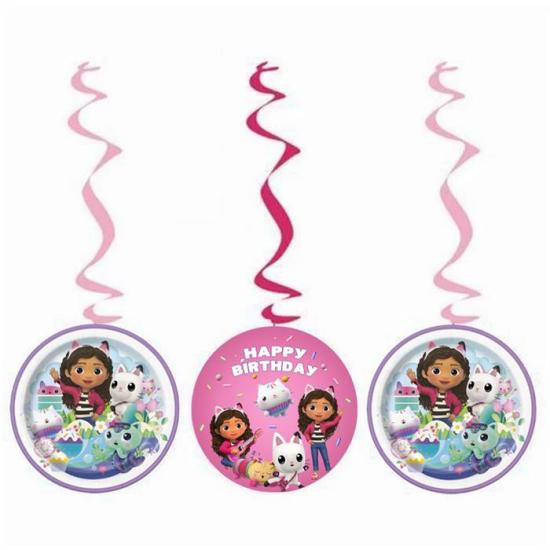 Gabby Dollhouse Sarkıt Asma İp Süs 3’lü