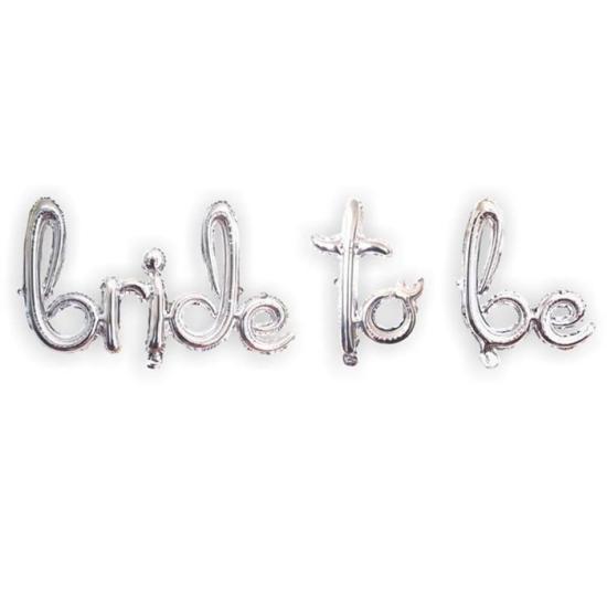 Bride To Be Kaligrafi Gümüş Folyo Balon