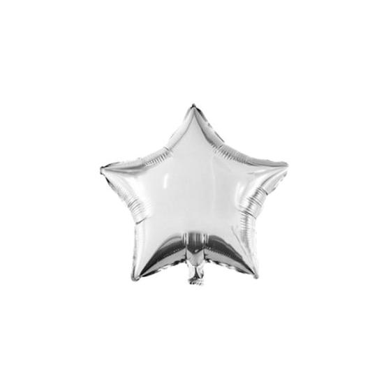 Gümüş Yıldız Folyo Balon 20 cm