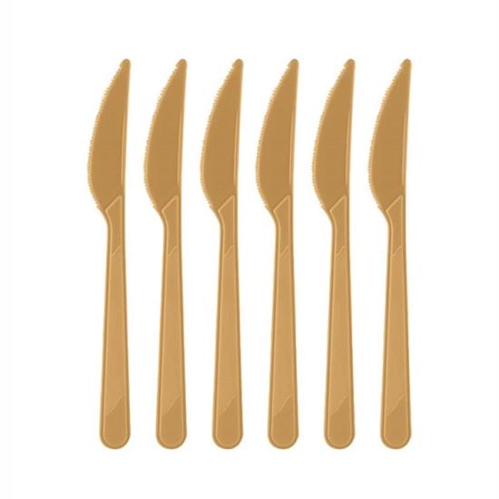 Gold Plastik Bıçak 10 adet 1. Kalite