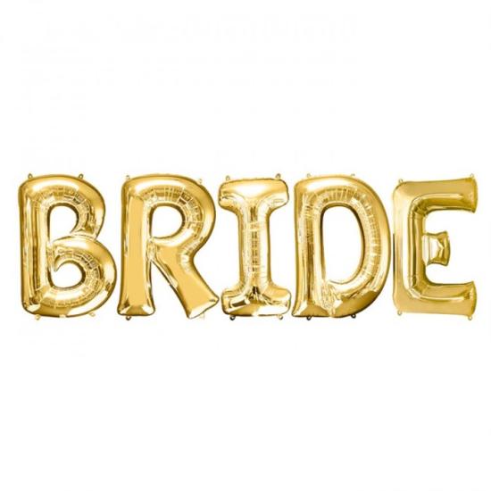 Gold Bride Yazılı Folyo Balon Seti