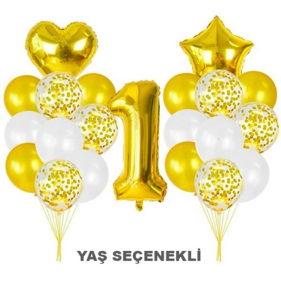 Gold Balon Seti Yaş Seçenekli