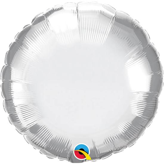 Gümüş Yuvarlak Folyo Balon 45 cm