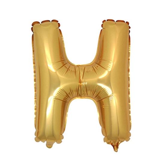 Gold H Harfi Folyo Balon 1 Metre
