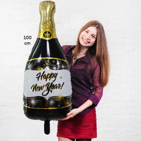 Happy New Year Şampanya Folyo Balon