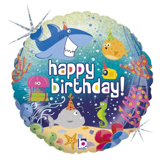 Happy Birthday Okyanus Premium Folyo Balon