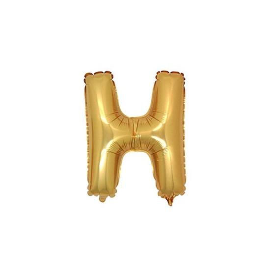 Gold H Harfi Folyo Balon 40 Cm
