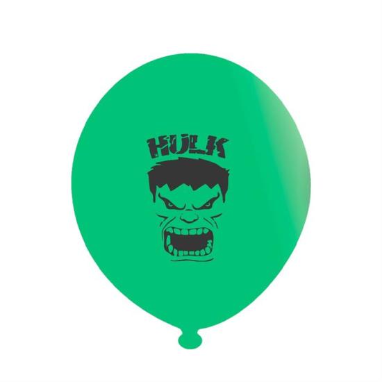 Hulk Konsepti Baskılı Balon - 5 Adet