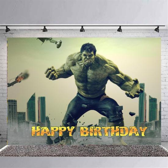 Hulk Temalı Doğum Günü Branda Banner Afişi