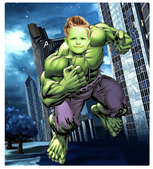 Hulk Temalı Kişiye Özel Poster