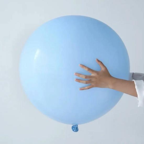 Makaron Mavi Renk 24 inc Jumbo Balon
