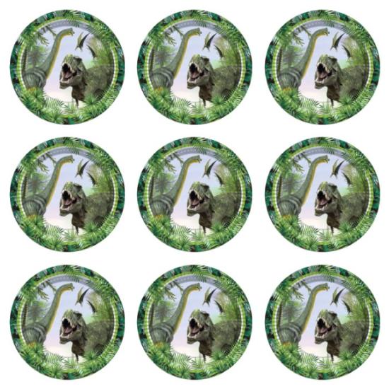 Jurassic Dinozor Konseptli Sticker 10 Adet - 5 cm