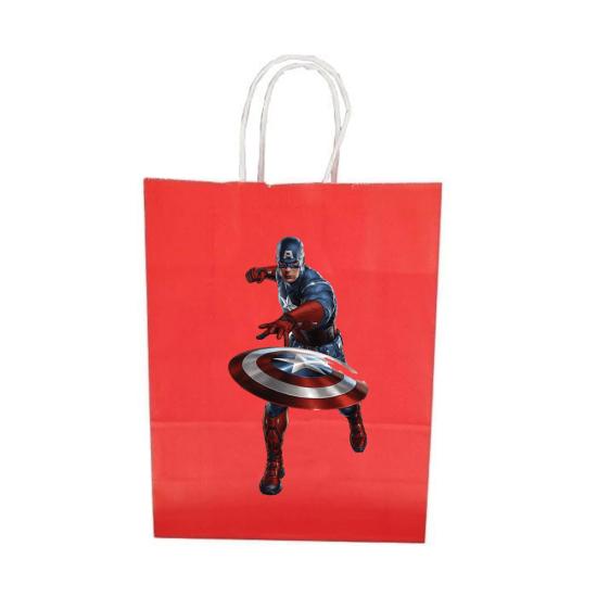 Avengers Kaptan Amerika Konseptli Karton çanta