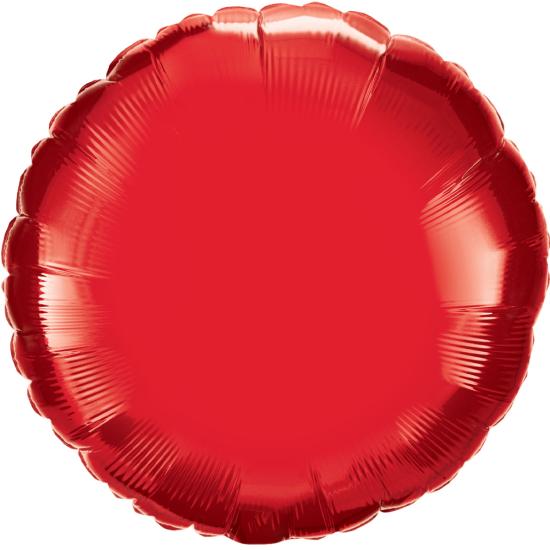 Kırmızı Yuvarlak Folyo Balon 45 cm