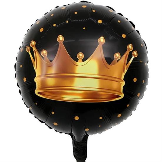 Kral Tacı Yuvarlak Folyo Balon