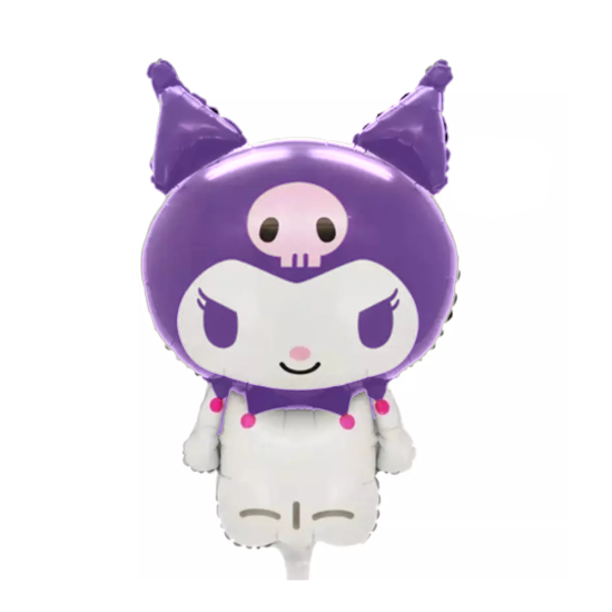 Kuromi Konsepti Mor Folyo Balon