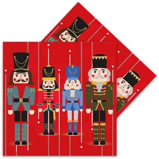 Wooden Nutcrackers Yılbaşı Temalı Peçete