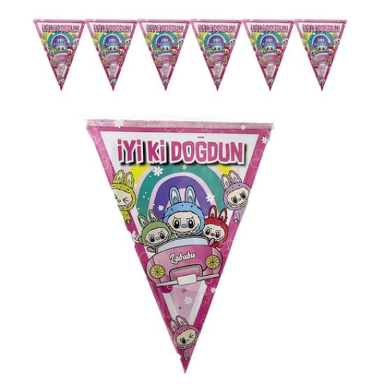 Labubu Konseptli Flama Bayrak