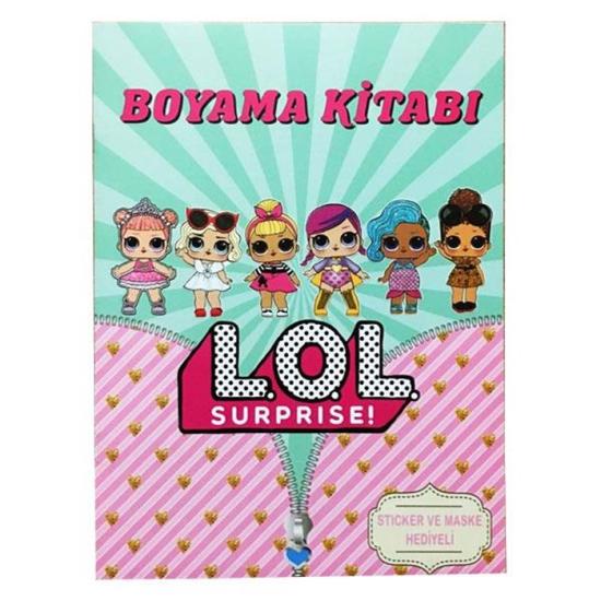 LOL Bebekler Tema Boyama Kitabı (Sticker+Maskeli)