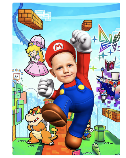 Super Mario Poster - Kişiye Özel