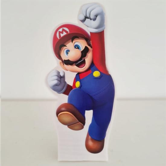 Super Mario Konsepti Ayaklı Dekor Pano 30 cm